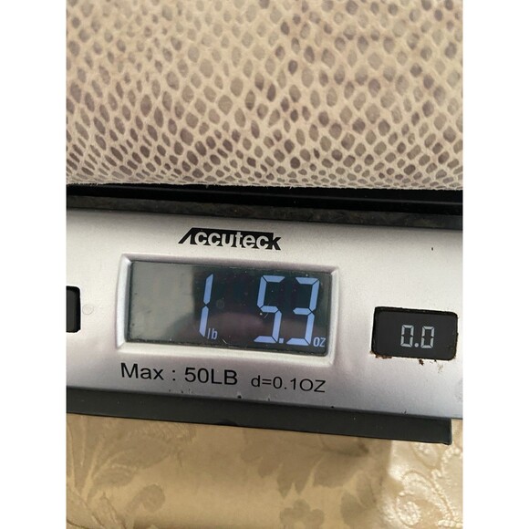 Vintage Y2K Womens Snakeskin Genuine Leather Pants Size 14 Rocker Editorial Glam - Picture 10 of 10